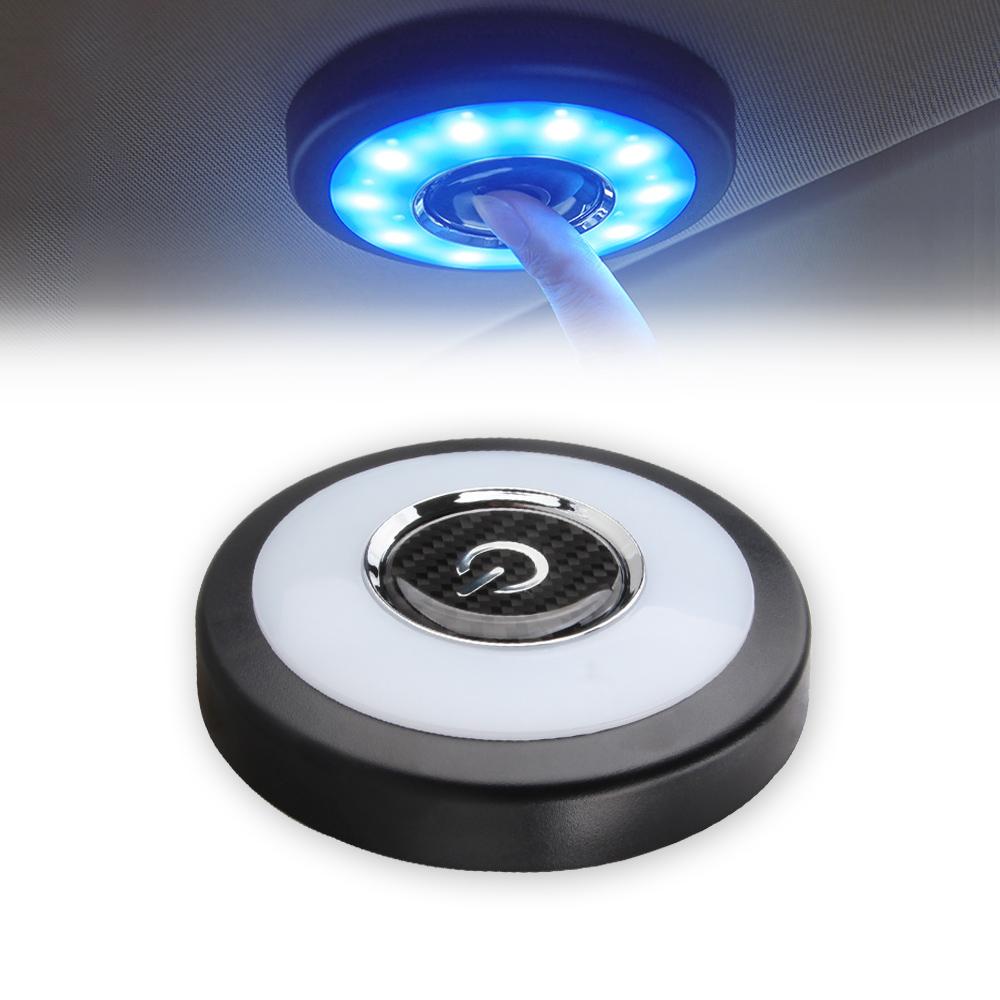 Universal Car LED Reading Lamp Round Ceiling light USB Charging Waterproof Magnet Interior Lighting Atmosphere Light