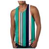 Mens Fashion Hawaiian Beach Sports Tank Top Men Gym Print Vest