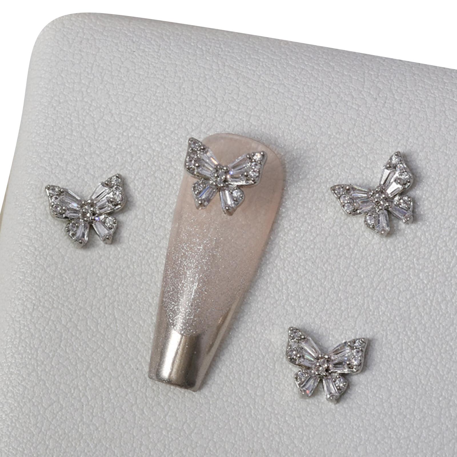 

3D бабочка Стразы для ногтей Украшения для ногтей Металлические гвоздики для ногтей Украшения для ногтей Дизайн красоты для ногтей Подвески Подвески для ногтей Подарки D