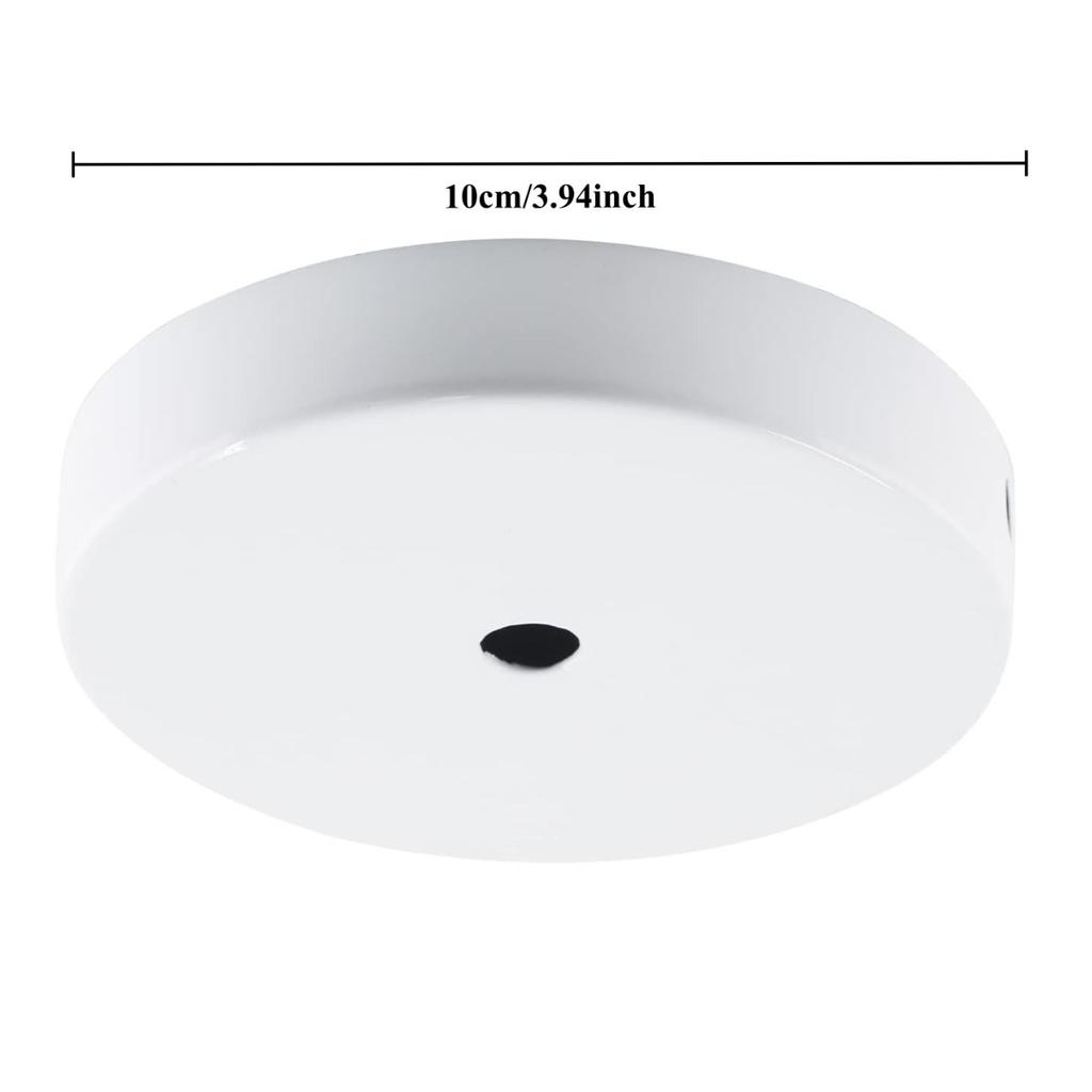 JOYINLED Ceiling Plate Round 10cm Black White Lighting Accessories for Pendant Lamp Ceiling Lamp DIY Lock Wire Lamp Base