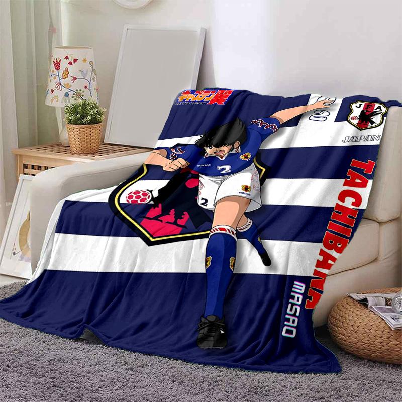 1pc Football Hero Tachibana Masao Flannel Blanket Soft Warm Throw Blanket for Bedroom Living Room Bed Travel Camping Picnic Gift. MT71501104