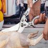 1 Stück Küchenschere Hühnerknochen Küchenschere Enten Fischschneider Edelstahl Schere Skala Reinigen Kochschere Messer