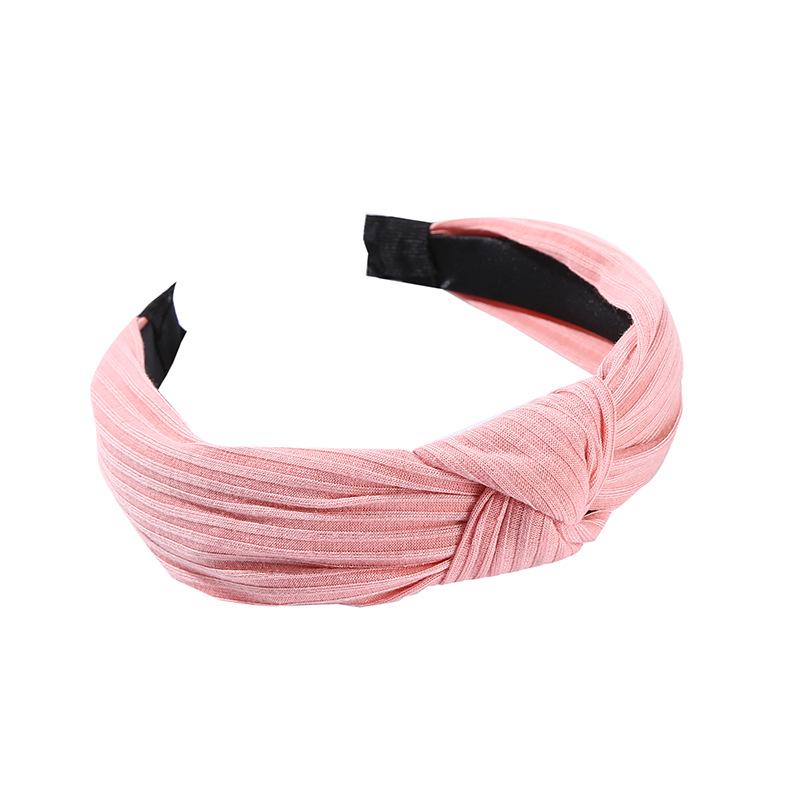 Bohemian Style Wide Knotted Fabric Headband for Women