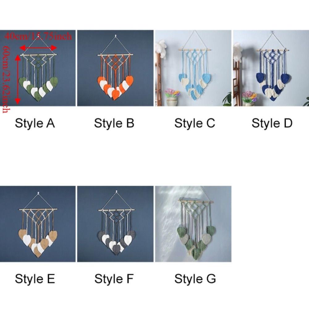 Tassel Leaf Bohemian Woven Tapestry Nordic Style Wall Hanging Ornament Home Decor