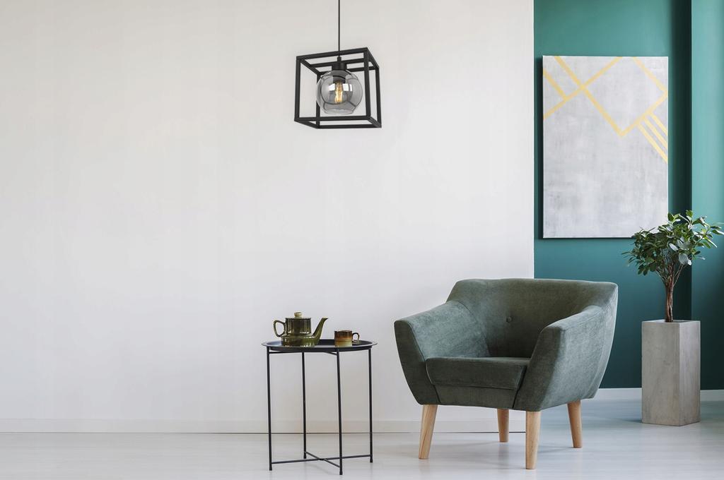 HÄNGELAMPE KÄFIG ELEGANTER GLASBALL