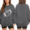 Unisex Lightweight Long Sleeve Neck Pullover Sweatshirt with Stylish Print