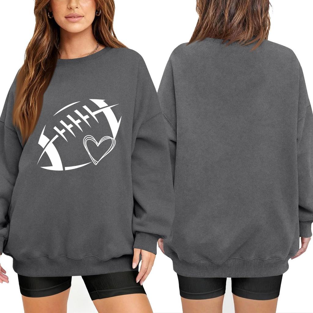 Unisex Lightweight Long Sleeve Neck Pullover Sweatshirt with Stylish Print