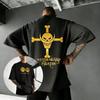 T-shirt Anime Teschio One Piece Uomo Donna Manica Corta Tee Streetwear Top Casual Maglietta Grafica 2026 Estate Y2k Oversize Vintage