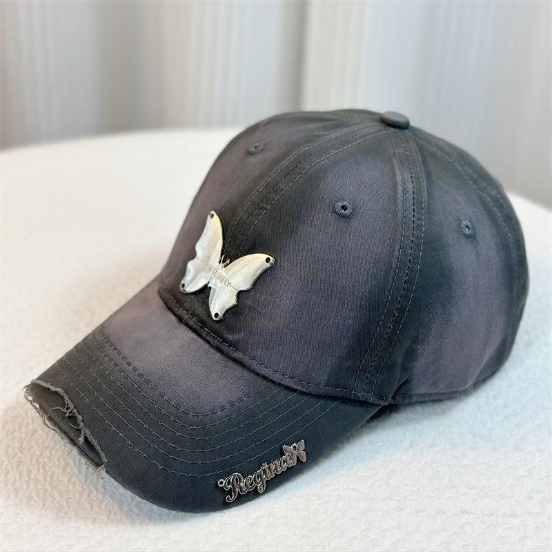 

Металева бейсболка з літерою та отвором для чоловіків і жінок навесні та влітку для спорту на відкритому повітрі парасолька для захисту від сонця м’яка шапка 54-59 Adjustable сірий колір