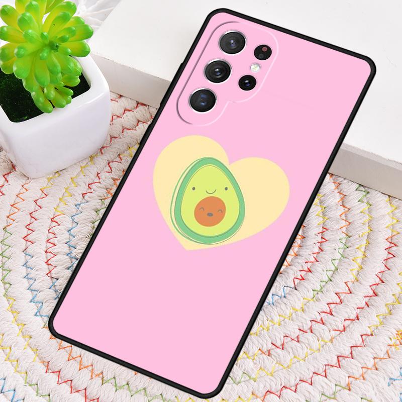Lovely Fruit Avocado Silicone Phone Case For Samsung Galaxy Note 10 Pro S26 S25 S24 S23 S22 S21 Plus S25Ultra Capa Cover