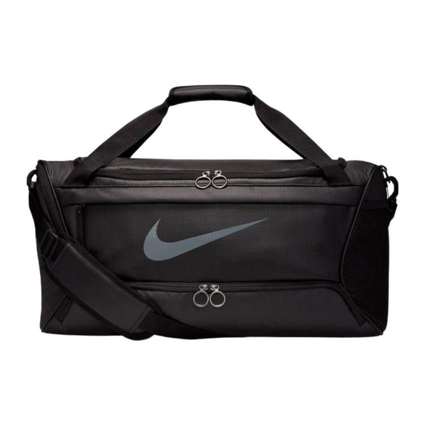Nike Logo Print Zipper Closure Polyester Handheld Shoulder Crossbody Travel Gym Bag Medium Unisex bags Black DO7955-010 Medium