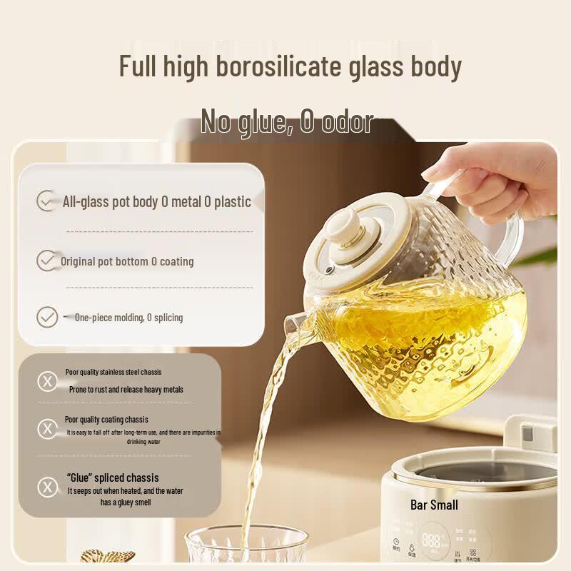 Bear 1L Multifunction Glass Health & Tea Pot CN plug (adapter included)