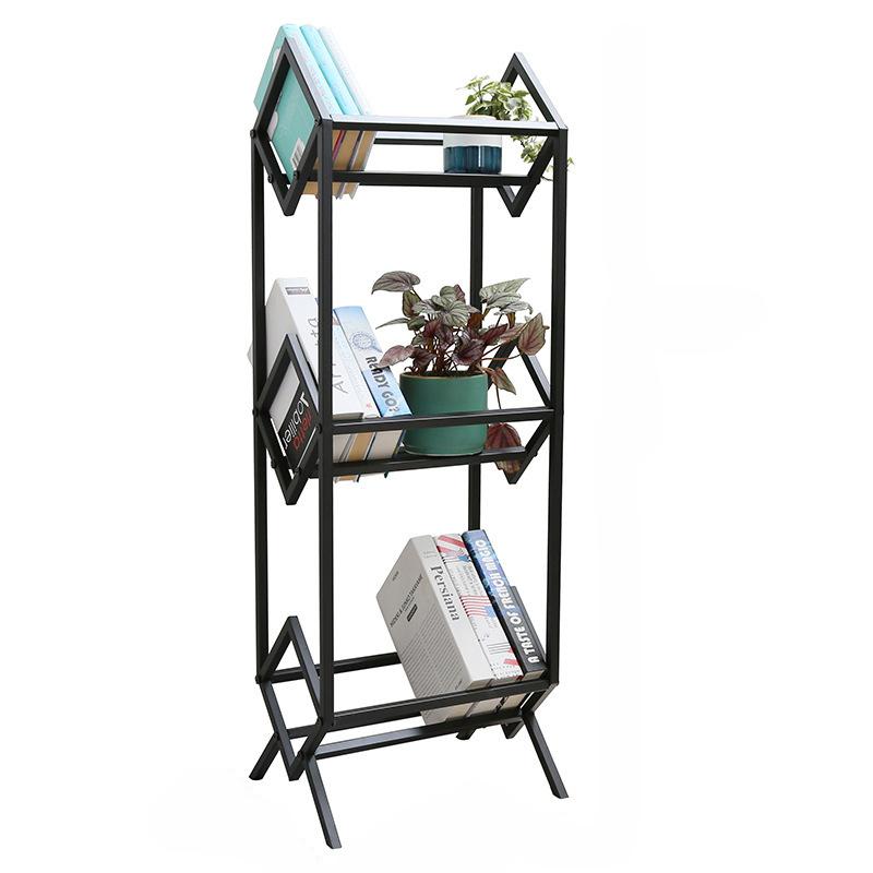 Desktop Creative Vinyl Record Storage Rack CD Organizer European Detachable Metal Magazine Floor Display Stand