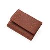 [HIRAMEKI.] Genuine Leather Wallet for Men and Women, Petite Trifold Wallet, Morris Classic Embossed, Small, Lightweight, William Morris Box-Shaped