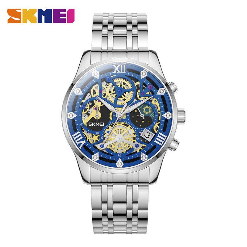 Skmei Luxury High Quality Man Watch Waterproof Luminous Chronograph Date Men Wristwatch Stainless Steel Quartz Men's Watches