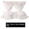 1/12 Dollhouse Sweet Floral Curtains Model Lace Mesh Dolls House Living Scene Decor