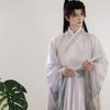 Chinese Wei And Jin Dynasty Style Hanfu Large-sleeved Shirt Ink Printing And Dyeing Suit, Daily Knight Suit