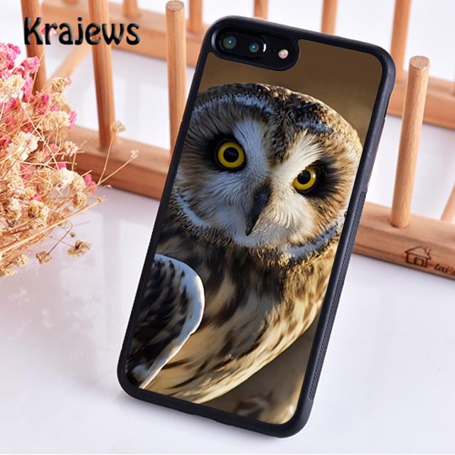 Krajews Bird Owl Nature Predator Phone Case Cover For iPhone 17 Air 16 15 14 Plus 11 12 13 Pro Max Plus Coque Fundas