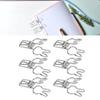 100pcs   Clips Cute Cartoon   Shape Metal Hollowed   Tail Clips Paper Clamps for   Document