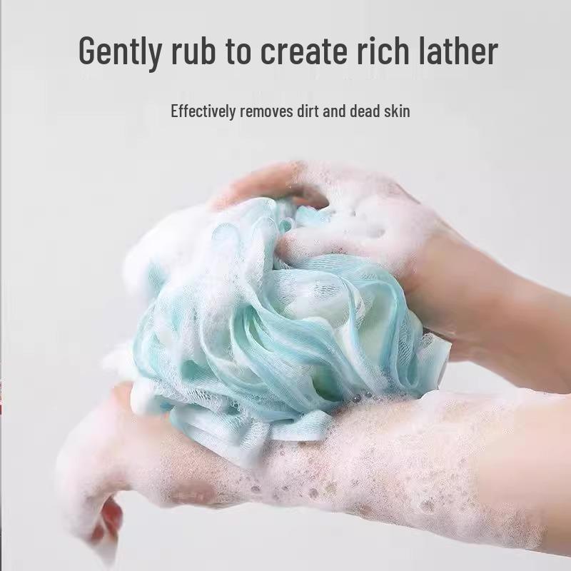 Luxuriöse Große Superweiche Peeling-Bade-Duschkugel für Frauen