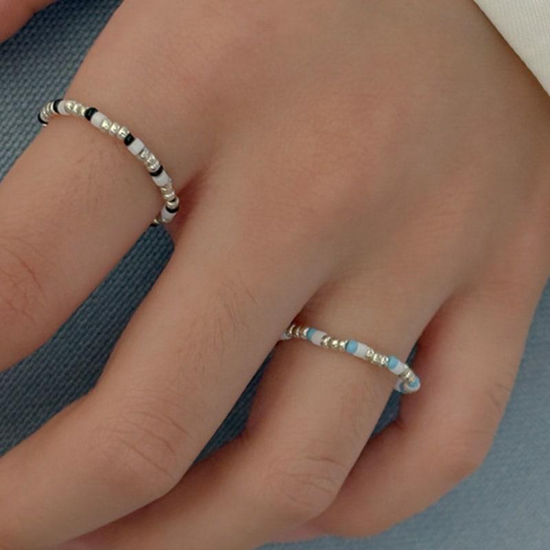 GETMEBLING Silver ball beads ring