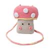 Knit Mushroom Handbag For Women With Soft Wool Material And Stylish Woven Design