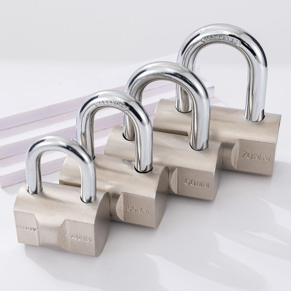 Anti-theft Design Heavy Duty Padlock With Keys Waterproof Padlock  Storage Protection