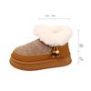 Foreign trade large size women's shoes snow boots women's 2025 autumn and winter new thick-soled warm and velvet large cotton shoes fashion