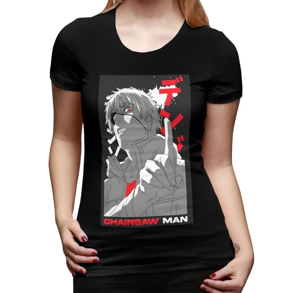 Anime Chainsaw Unisex Devil TShirt for Women Crew Neck Streetwear T Shirts Womens Short Sleeve Summer Clothes Tops
