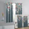 2 buc toate anotimpurile universale flori florale colorate romantice florale digitale imprimate perdele cu buzunar pentru tijă decor pentru camera de zi