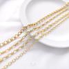 14K Gold-Filled Color-Preserving Oval Egg-Shaped Chain for DIY Jewelry