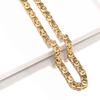Vintage Flat Byzantine Link Chain Necklaces Male 8mm Gold Silver Color Stainless Steel Chain for Men Women Punk Jewelry GIft