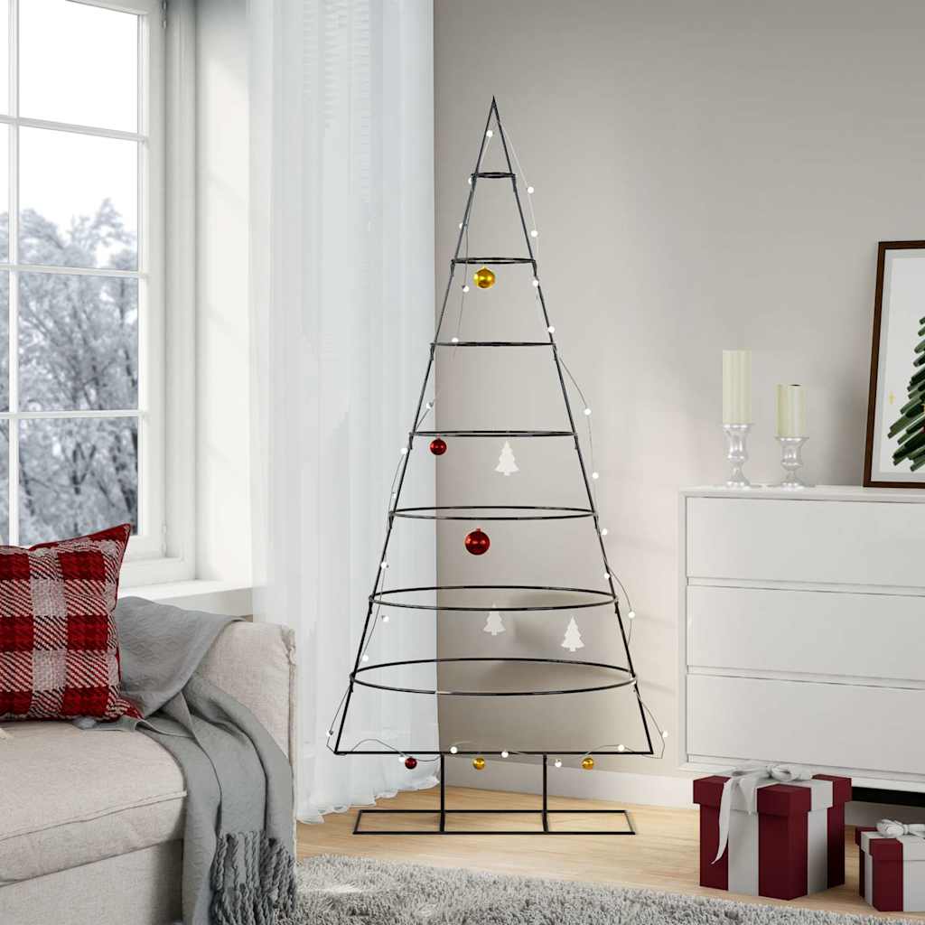 Vidaxl Metalowa Choinka Świąteczna, Do Dekoracji, Czarna, 180 Cm
