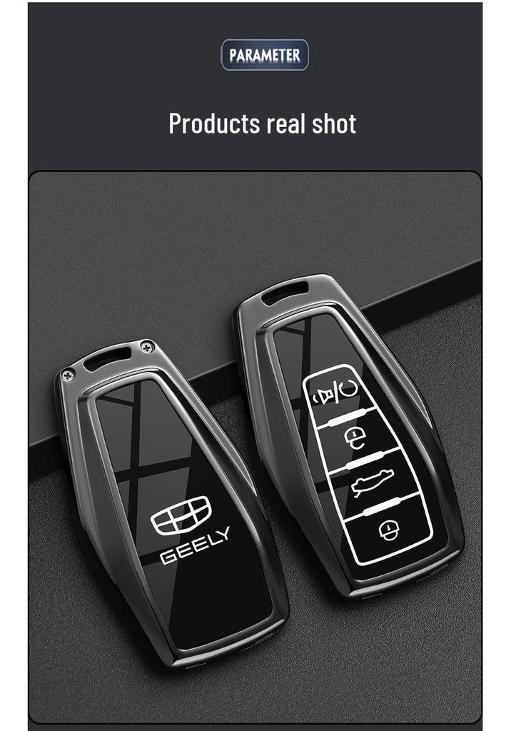 Compatible Silicone Cover for Geely Binyue, Emgrand GS, Xingrui, Xingyue L, Vision X6 Car Keys