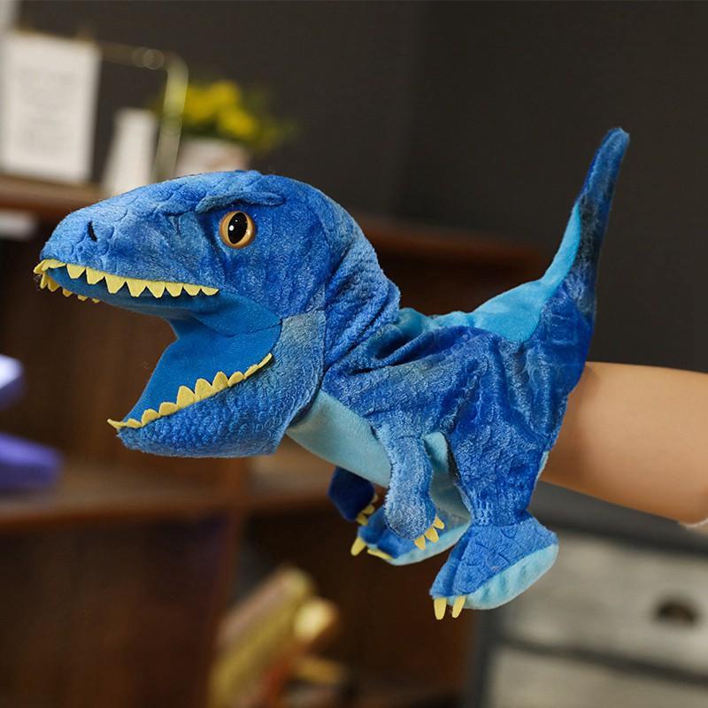 Neu Niedlichen Handschuh Dinosaurier Plüsch Handpuppen Weiche Angefüllte Cartoon Erzählen Lernen Lustige Begleiten Spielzeug Baby Geburtstag Geschenk