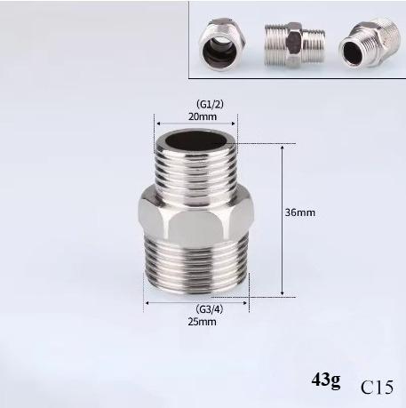 Xiaomi Aço Inoxidável 201 1/2" 3/4" BSP Rosca Macho Fêmea Cotovelo Redutor T Luva Junta de Topo Conexões Hidráulicas