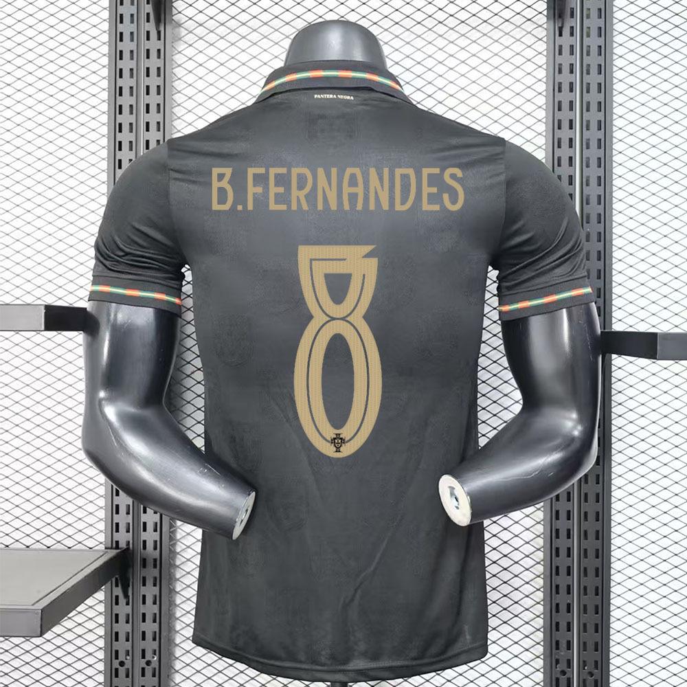 

Portugal 2026 World Cup Black Panther Jersey: Eusébio Commemorative Edition. 3XL