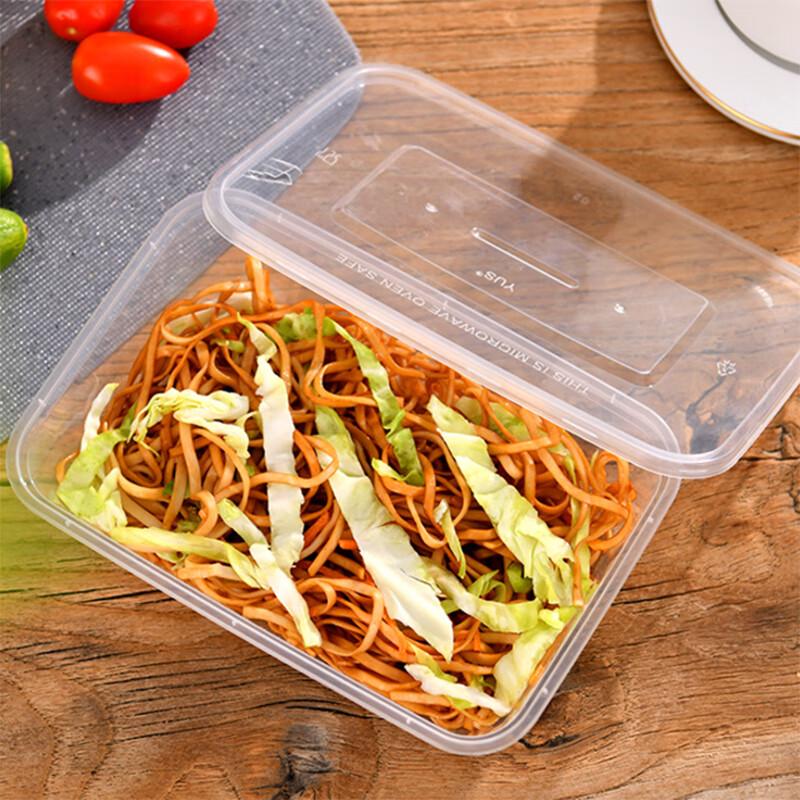 Disposable Square Takeout Food Containers (300 Sets)