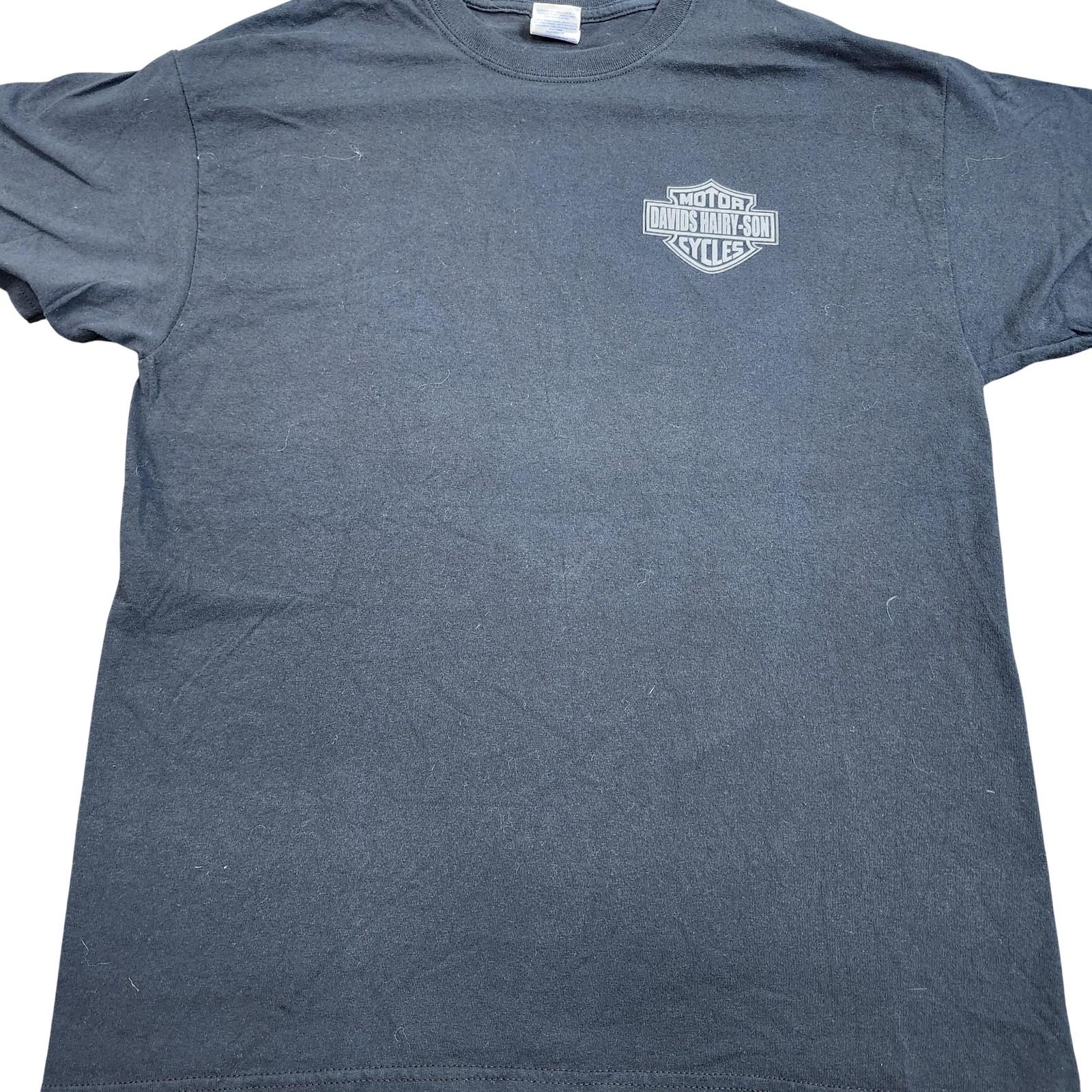 Davids Hairy-Son Motorcycles Shirt Mens Large Blue Gildan Biker Parody Tee Unisex T-Shirt XXXL