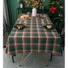 Weihnachts-Tischdecke, Mehrzweck-Rot karierte Tischabdeckung, Rechteckige Weihnachts-Karomuster-Tischdecke, Waschbar, Fleckenbeständig, Hitzebeständig, Dura