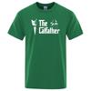 The Catfather Cat Printing Men's Tees Shirts Crewneck Brand Clothes Casual Oversized T Shirt Male Short Sleeve Fashion T-shirt