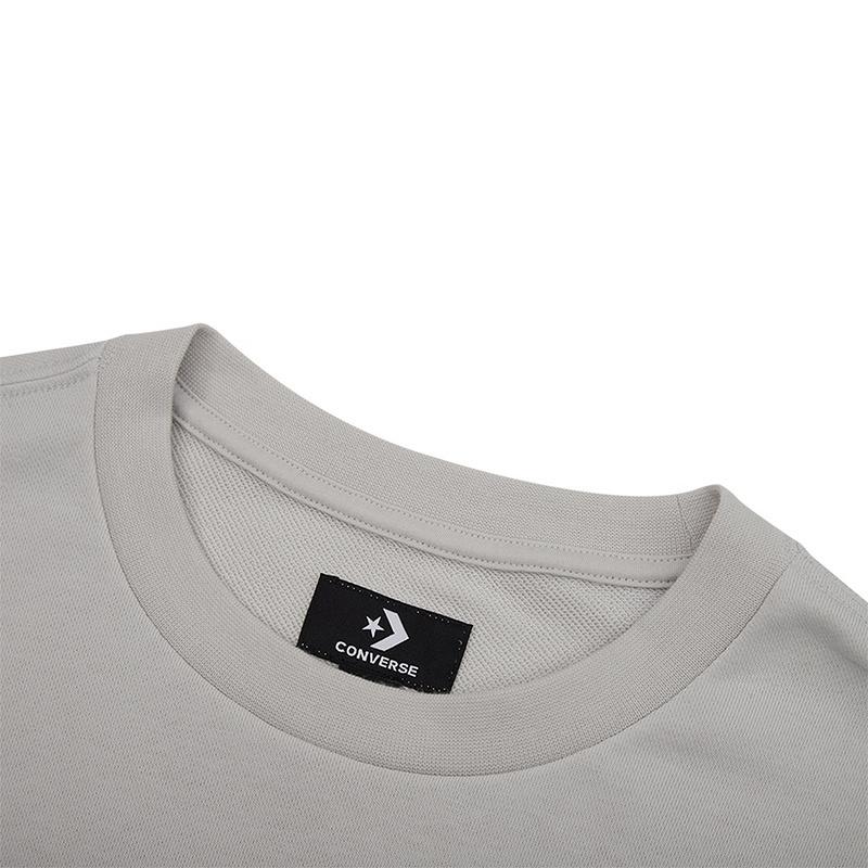 New Converse Sweatshirt Unisex Gray 10027307-A01