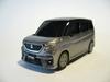 SUZUKI SOLIO Bandit 3rd Generation Miniature Car in Premium Silver Metallic with Black Roof (2020-present) Pull-Back Two-Tone