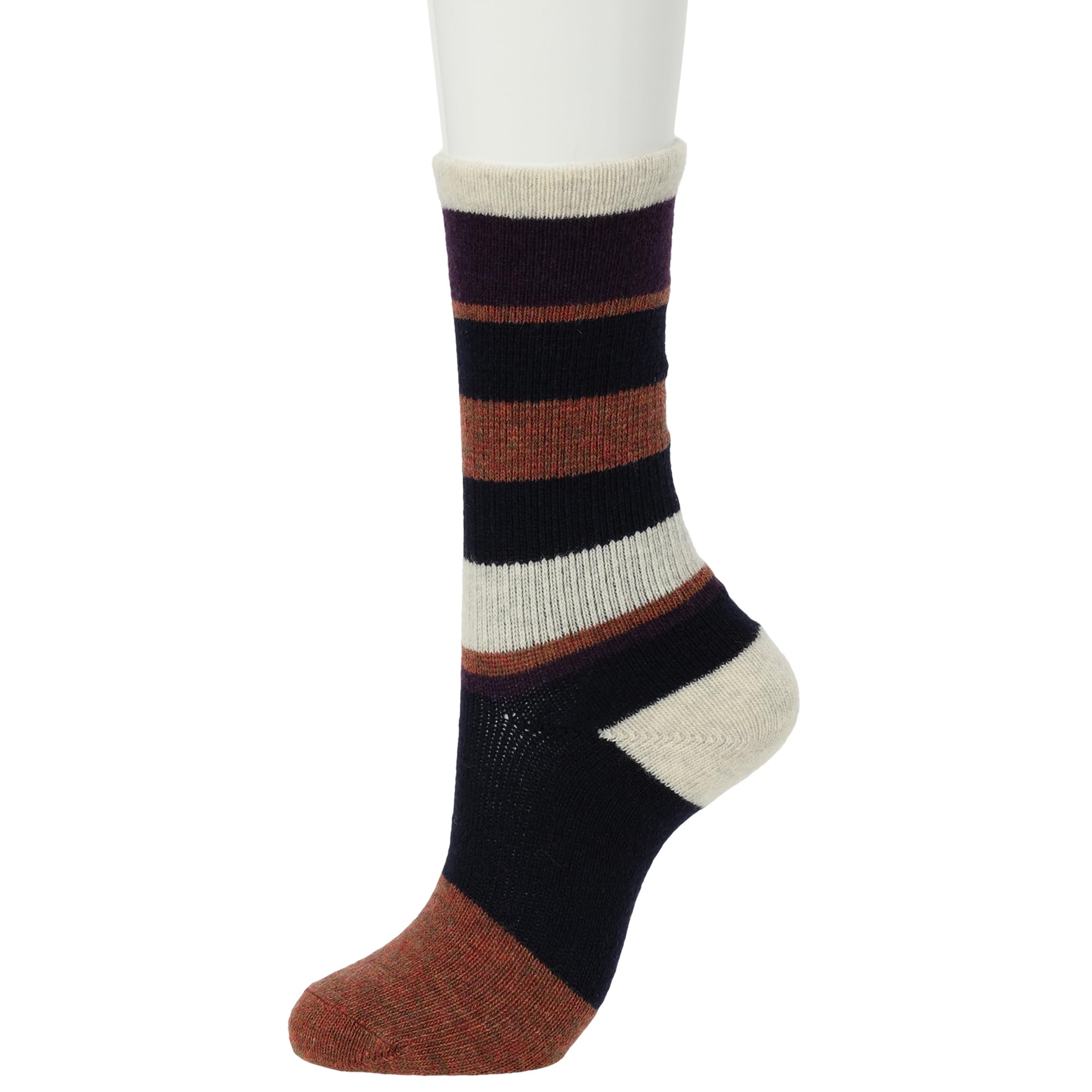 

Носки шерстяные Crew Navy [Lasox] Multi-border D.