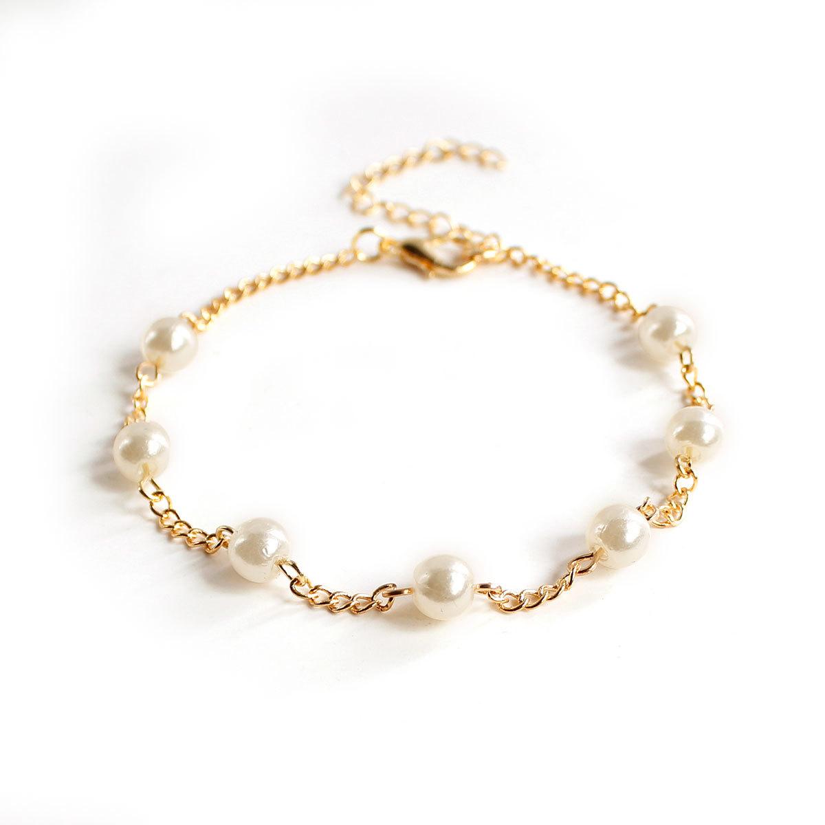Accessories, new product hot-selling drive DNU pearl bracelet cheap stall product jewelry золотой