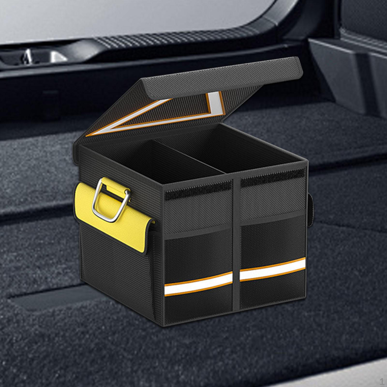 

Органайзер для багажника автомобиля, контейнер для хранения грузов, большая емкость, универсальные несколько отсеков для седана