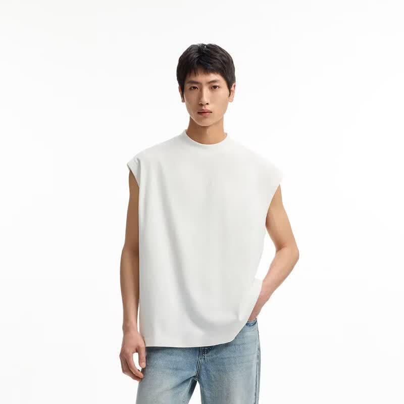 CHINISM Men s Loose Cotton Sleeveless Tank Top M