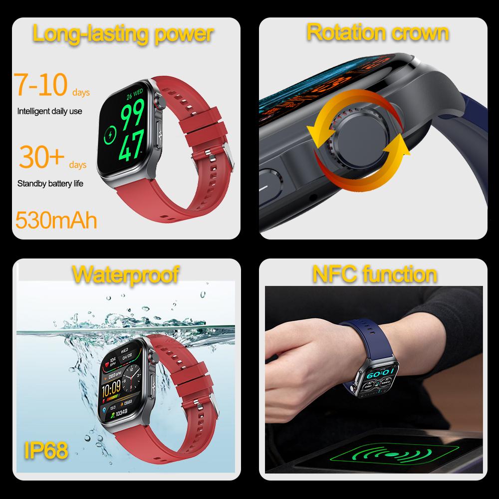SACOSDING Nové chytré hodinky Amoled Muži EKG+PPG+HRV Hodiny Monitorování krevního tlaku Bluetooth Volání Ženy Sport Fitness Tracker Chytré hodinky pro ženy
