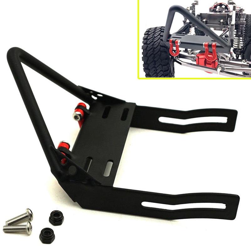 Premium Steel Front Bumper With Winch Mount Shackles For 1/10 Rc Axial Scx10 Crawler