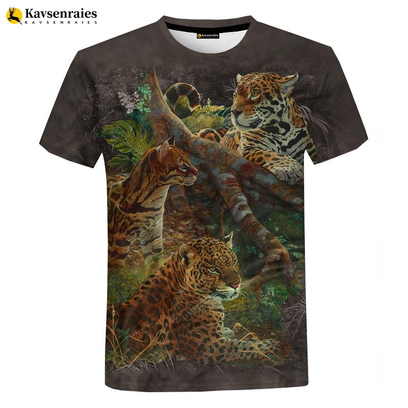 Cool Lion Tiger 3D Printed Couple T-shirt Unisex Summer Fashion Animal Short Tops T-Shirts Men’s
